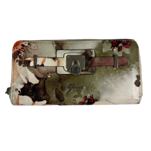 Guess Folio Zip Up Wallet Floral Print‎